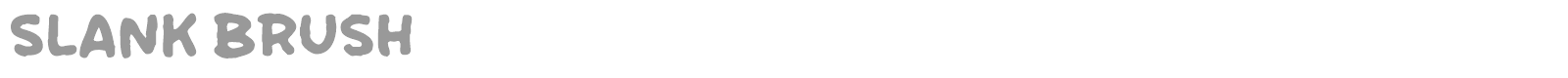 Slank Brush font preview